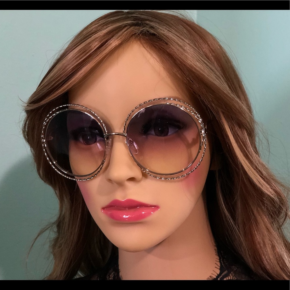 Chloé Carlina Twist SunglassesCE114ST Gold/Rainbow